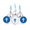 85 Pcs Religious Candy Party Favors Hershey's Kisses Vacation Bible School Church Chocolate (13.6oz, Approx. 85 Pcs) - No Assembly Required - By Just Candy